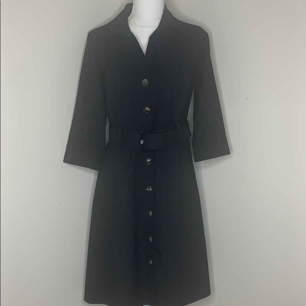 Ann Taylor Belted Button Down Dress Size 8